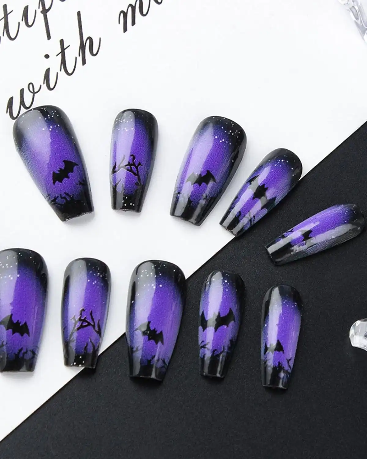 YOJIATOP Halloween Press on Nails For Womens