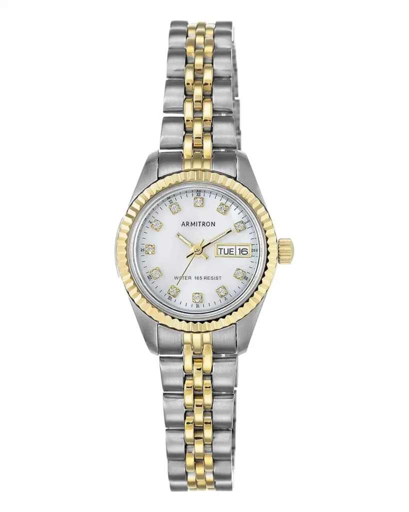 Armitron Women Genuine Crystal Accented Bracelet Watch