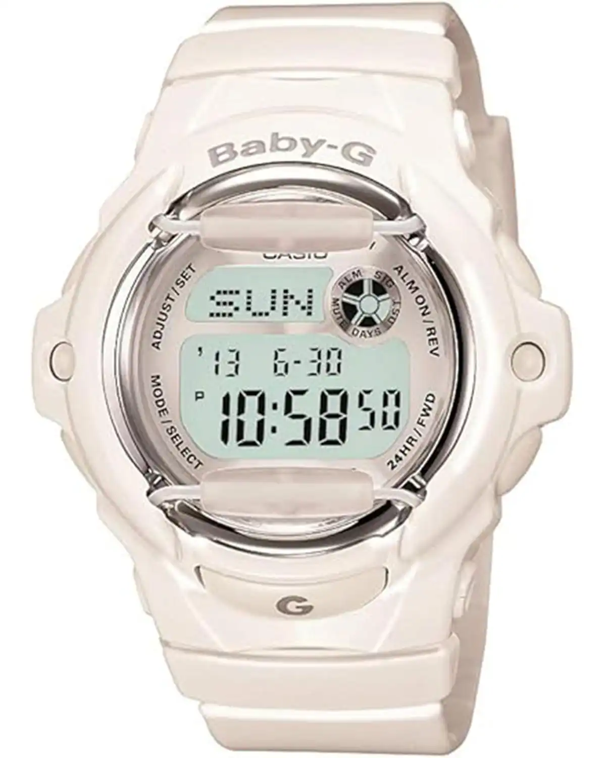 Casio DW9052 Series Women's Digital Watch Baby-G 100 SEC Stop Watch Countdown Timer LED Light 200M WR Shock Resistant Multi Alarm Auto Calendar World Time 3 Y