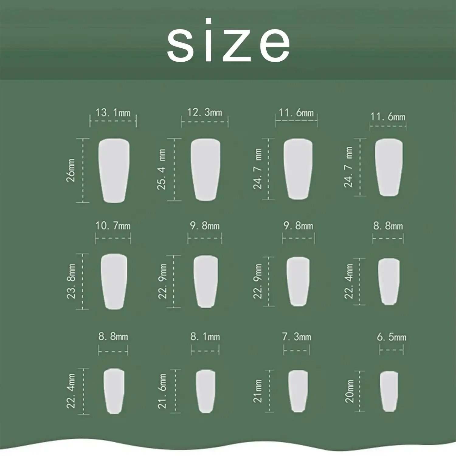 Christmas Coffin Medium Fake Nails With Snowflake Pearl Red Rhinestones Designs