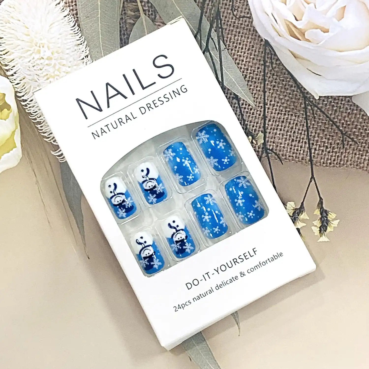 Eyzotsf Christmas Press on Nails for Women