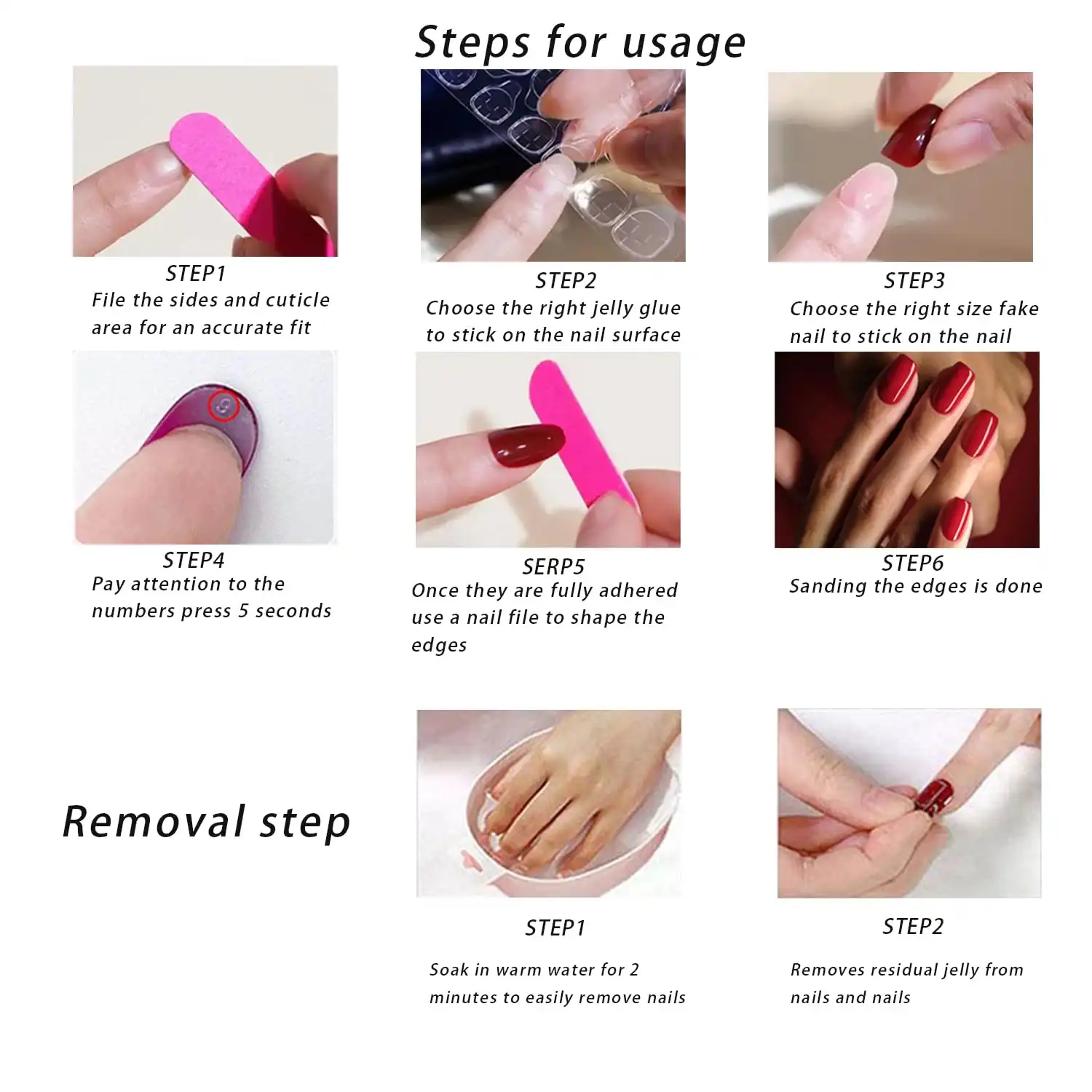 How to Use Christmas Press On Green Glitter Gnome Glue On Medium Square False Nails - Winter Xmas Acrylic Nails for Women & Girls