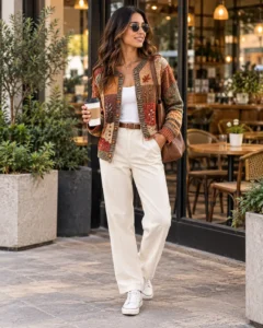 Cardigan Plaid Sweaters for Women
