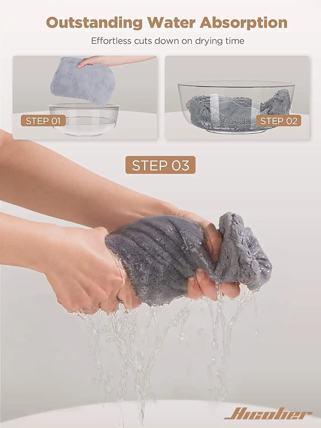 Hicober Microfiber Hair Towel Wrap Price