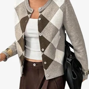 SOLY HUX Women's Multicolor Cardigan Sweater