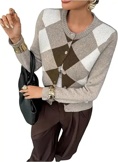 SOLY HUX Women's Multicolor Cardigan Sweater - Image 2